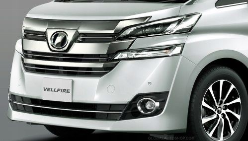 Toyota Vellfire - Chromowane Listwy Grill Atrapy Zderzaka Tuning zdjęcie 1