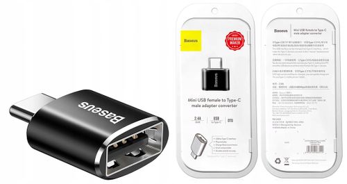 BASEUS adapter przejściówka USB-A do USB-C OTG na Arena.pl