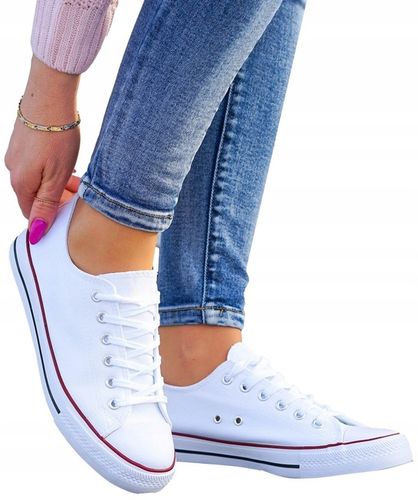 Białe Trampki Tenisówki All White 39 na Arena.pl