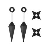Zestaw ninja shuriken kunai noże do rzucania, 4 szt.