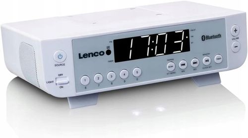 Radio sieciowe Odtwarzacz Bluetooth Radio FM Lenco KCR-100 Biały HIT! na Arena.pl