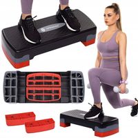 STEP DO ĆWICZEŃ FITNESS AEROBIKU 2 STOPNIE PODEST MODUŁOWY STEPPER