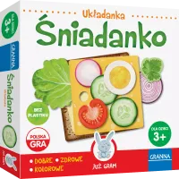 Śniadanko Układanka Gra edukacyjna dla dzieci ucząca przygotowania kanapek