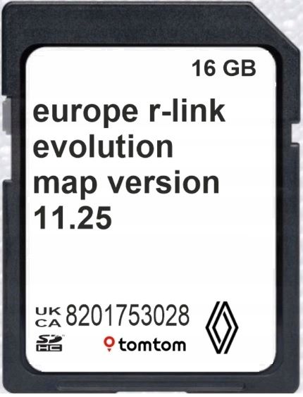 Mapa Karta Renault R-LINK Evolution 11.25 EU RADARY zdjęcie 1