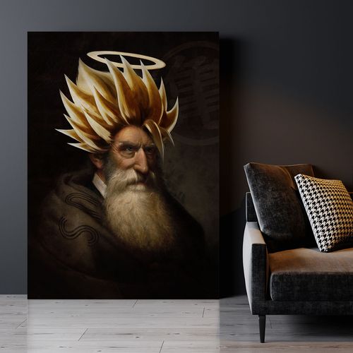 Obraz na płótnie dragon ball super saiyan 50x70 cm na Arena.pl