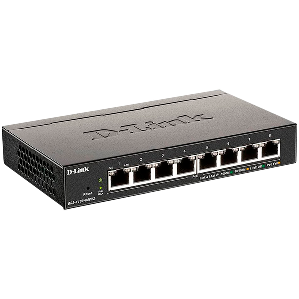 d-link 8-port poe gigabit smart managed switch zdjęcie 1