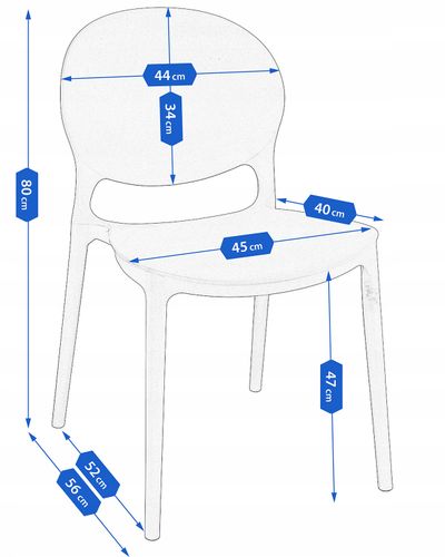 Krzesło JUSTIN czarne na Arena.pl