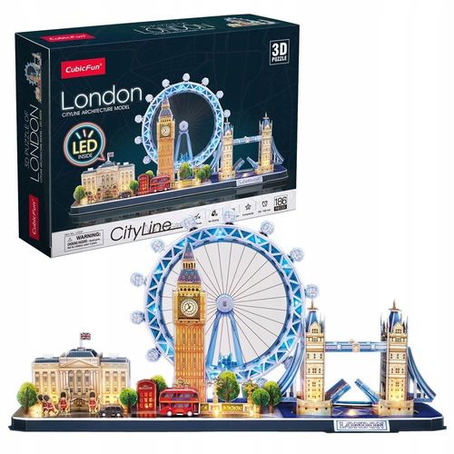 cubic fun puzzle 3d cityline londyn led 5324 na Arena.pl