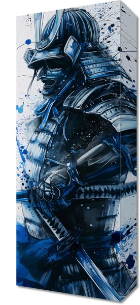 Obraz 20x50cm Samuraj w Błękicie zdjęcie 1