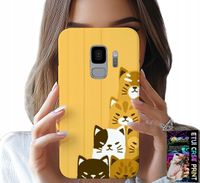 ETUI DO SAMSUNG GALAXY S9 - LOVE CAT, WZORY Z KOTAMI, CASE + FOLIA