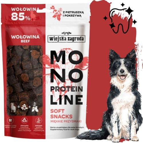 przysmaki dla psa wołowina monoproteinowe smakołyki wiejska zagroda 115g na Arena.pl