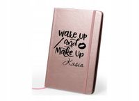 Notes metaliczny nadruk UV dla KOSMETYCZKI make up NOTATNIK