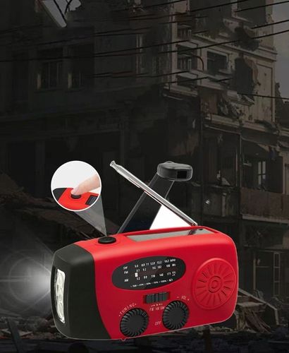 Radio Awaryjne Radio Solarne z korbę Solarne Powerbank Latarka 2000mAh na Arena.pl