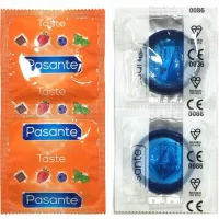 pasante blueberry prezerwatywy smakowe 144 szt. jagodowy aromat