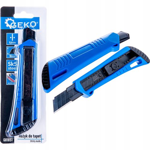 Nożyk do tapet GEKO 18mm 100mm SK5 auto-lock na Arena.pl