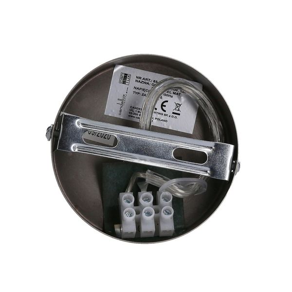 Roni lampa wisząca 1x60W E27 abażur chromowy zdjęcie 4