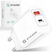 MOCNA ŁADOWARKA SIECIOWA ZASILACZ USB C SZYBKIE ŁADOWANIE TYP-C QC PD 20W