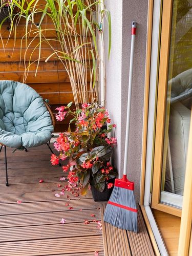 MIOTŁA OGRODOWA ZMIATACZ DO OGRODU PCV DŁUGA BARDZO WYTRZYMAŁA na Arena.pl