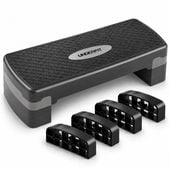 Step do ćwiczeń 3-stopniowy UNDERFIT PowerStep szary