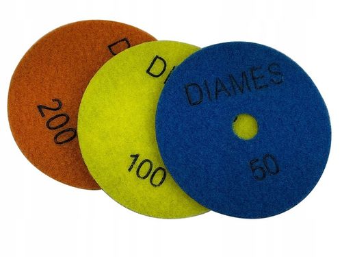 3 SZT DYSK POLERSKI SUCHO GRES 100 #50 #100 #200 DIAMES SZLIFOWANIE GRESU na Arena.pl