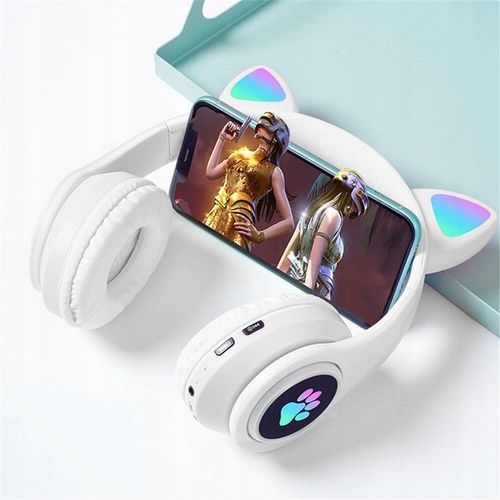 SŁUCHAWKI BEZPRZEWODOWE B39 Z USZAMI BLUETOOTH RGB KOCIE USZY DLA na Arena.pl