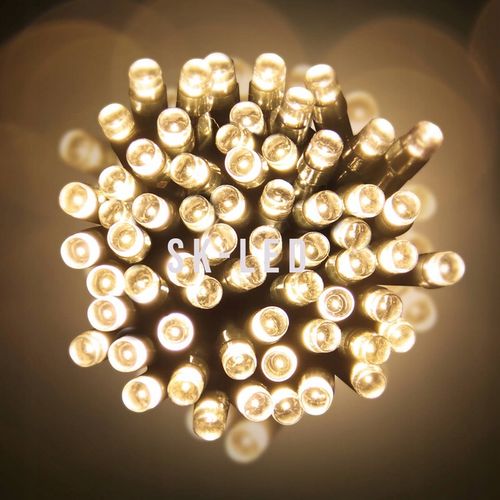 Lampki Choinkowe Led Wewnętrzne Zewnętrzne na Choinkę 300 Led Białe Ciepłe na Arena.pl