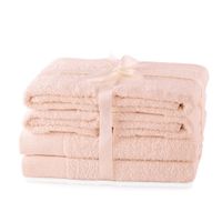 Zestaw Ręczników 2*70x140 + 4*50x100 różowy AmeliaHome