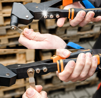 NEO TOOLS Nitownica wielopołożeniowa do nitów stalowych i alu +zestaw nitów
