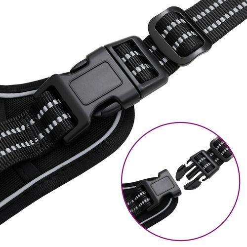 Szelki dla psa, ze smyczą i obrożą, regulowane, czarne, S na Arena.pl