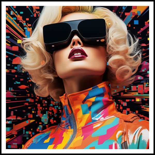 Plakat 100x100cm Retro Futuryzm zdjęcie 3