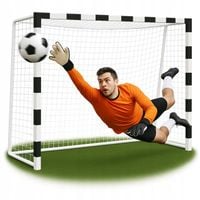 DUŻA Bramka Piłkarska do piłki nożnej 300x200x90cm METALOWA stadion