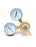 REDUKTOR CIŚNIENIOWY 2 ZAWORY CO2 ARGON 230 BAR CIŚNIENIA 0,5 - 10 DO BUTLI