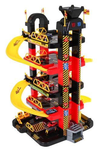 5-Poziomowy Parking Dla Dzieci 3+ Ruchoma Winda + 10 Autek Resoraków na Arena.pl