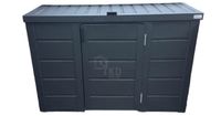 Zabudowa koszy na śmieci wiata obudowa kubłów 177x65x110 cm 3x120L TKD331