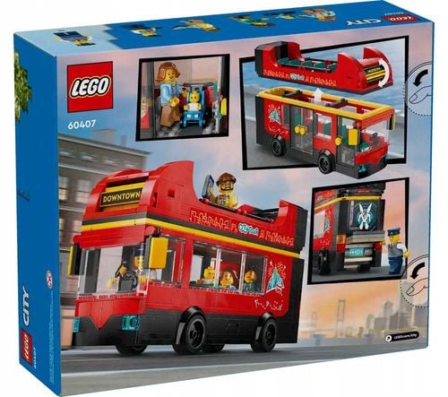 60407 - lego city - czerwony, piętrowy autokar na Arena.pl