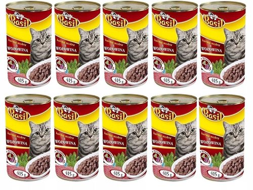 Basil KARMA dla KOTA puszka 415g 24szt MIX SMAKÓW ( 3x8sztuk ) na Arena.pl