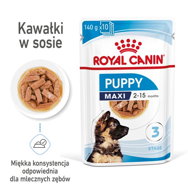 ROYAL CANIN Maxi Puppy 10x140g zdjęcie 1