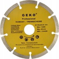 Tarcza diamentowa segmentowa 125mm GEKO G00251