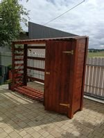 Drewutnia Drewniana SCHOWEK NA DREWNO stojak wiata