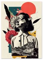 Plakat portret kolaż 30x40 cm