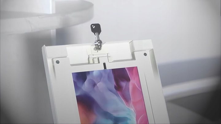 Wolnostojący Ochronny Statyw podstawka obudowa POS na tablet regulowany zdjęcie 10