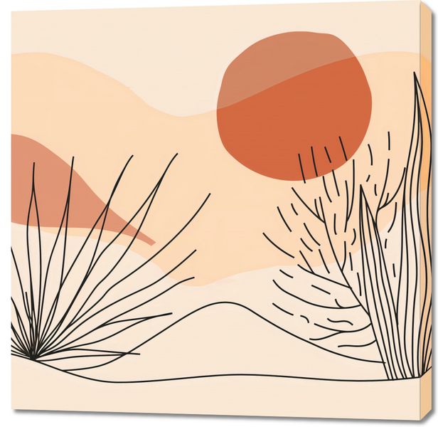 Obraz 100x100cm Miękka Roślinność zdjęcie 1