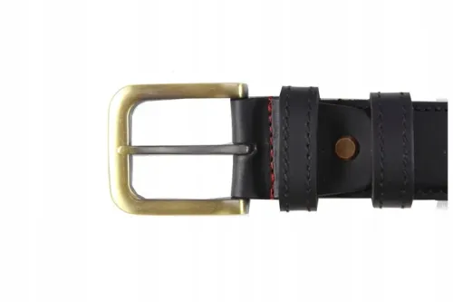 pasek męski skórzany el forrest - czarny na Arena.pl