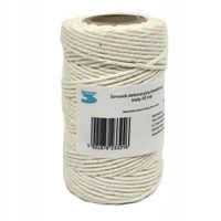 SZNUREK DEKORACYJNY BAWEŁNIANY 50MB PASTEL BIAŁY TRES