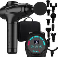 PISTOLET DO MASAŻU MALATEC MOCNY MASAŻER MASSAGE GUN PRO + KOŃCÓWKI I ETUI