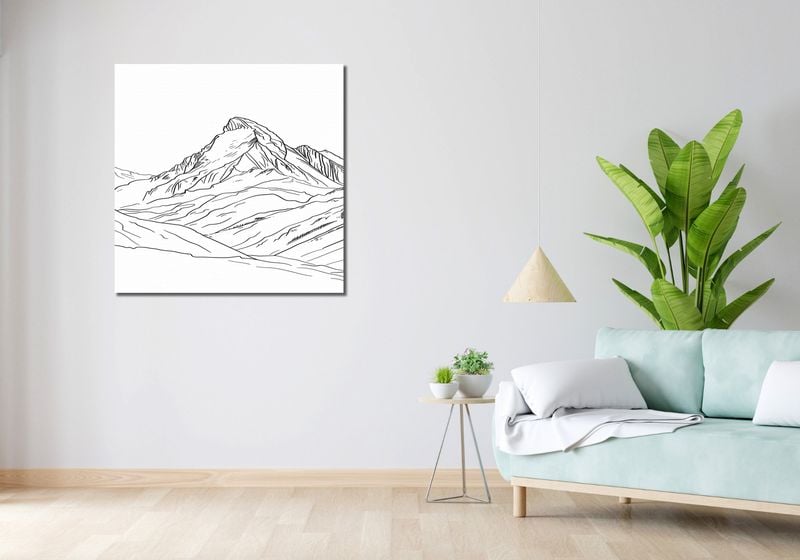 Obraz 90x90cm Samotność i Wzniosłość zdjęcie 2