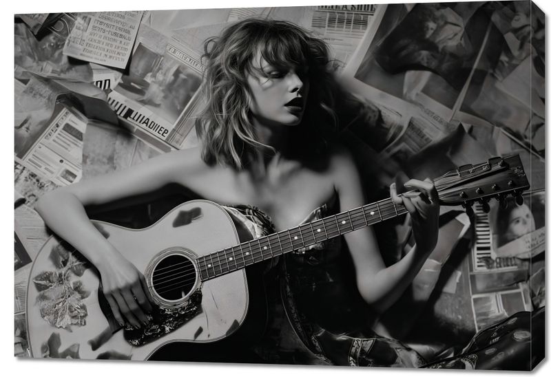 Obraz 100x70cm Młoda Gitarzystka zdjęcie 1