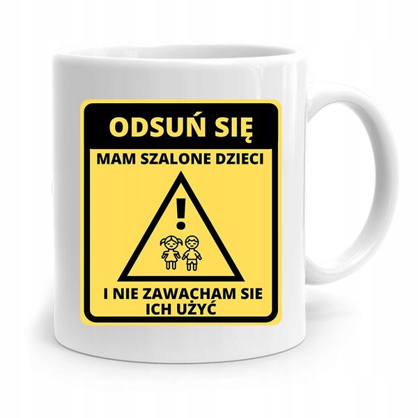 Kubek Prezent Dla Mamy Mam Szalone Dzieci Z Nadrukiem Ze Zdjęciem zdjęcie 1