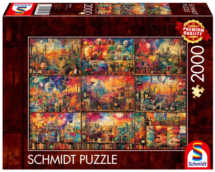 Puzzle 2000 elementów Schmidt Spiele - Puzzle PQ Puzzle Podróże zdjęcie 1