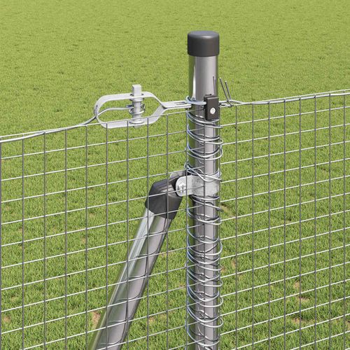 Ogrodzenie z słupkami Srebrny 1.5 x 50 m Stal na Arena.pl